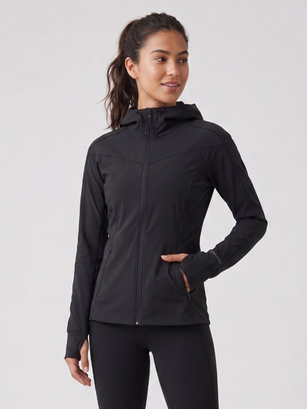 Lululemon Black Mist Over Windbreaker Size 4